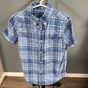 Ralph Lauren Men's Casual Blue Check Shirt